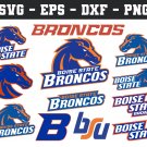 Boise State Broncos Football Bundle Logo SVG for Cutting with Cricut