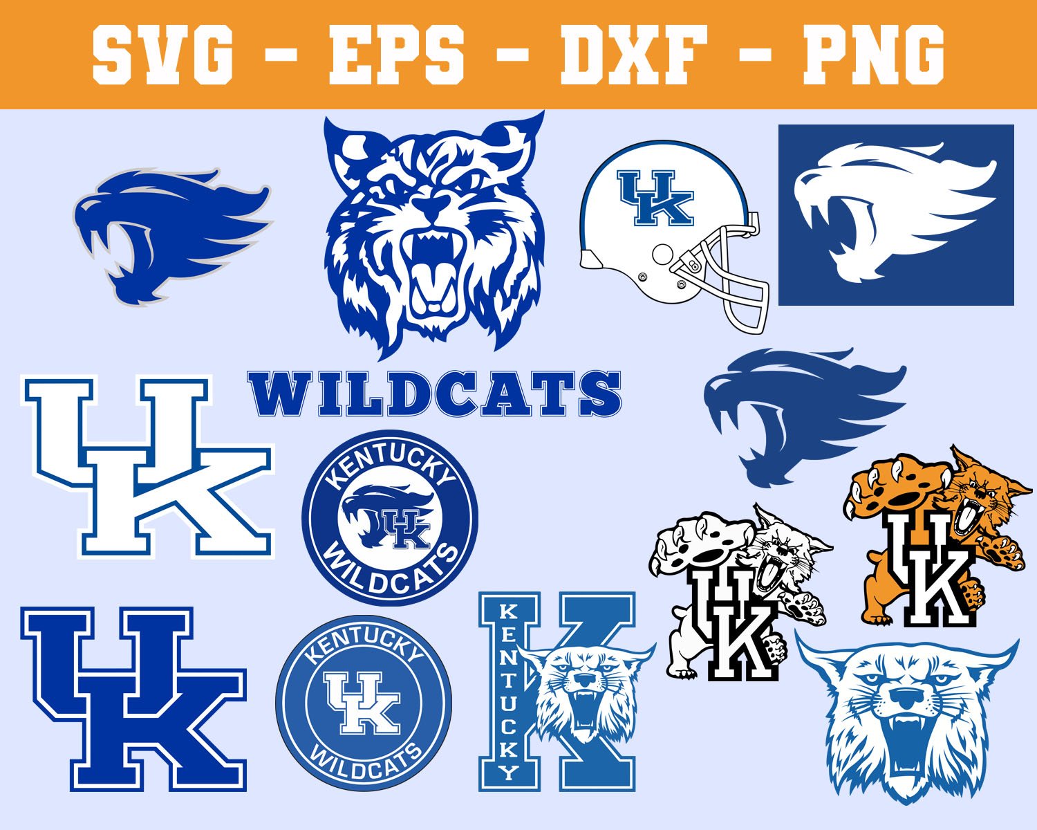 Download Kentucky Wildcats Football Bundle Logo SVG for Cutting ...