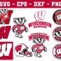Wisconsin Badgers Football Bundle Logo SVG for Cutting with Cricut