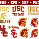 USC Trojans Football Bundle Logo SVG for Cutting with Cricut