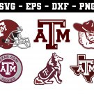Texas A&M Football Bundle Logo SVG for Cutting with Cricut