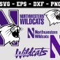 Northwestern Wildcats Football Bundle Logo SVG for Cutting with Cricut