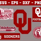 Oklahoma Sooners Football Bundle Logo SVG for Cutting with Cricut