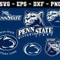 Penn State Nittany Lions Football Bundle Logo SVG for Cutting with Cricut
