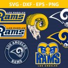 Los Angeles Rams Football Bundle Logo SVG for Cutting with Cricut
