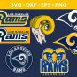 Los Angeles Rams Football Bundle Logo SVG for Cutting with Cricut