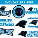 Carolina Panthers Football Bundle Logo SVG for Cutting with Cricut