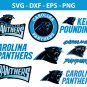Carolina Panthers Football Bundle Logo SVG for Cutting with Cricut