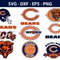 Chicago Bears Football Bundle Logo SVG for Cutting with Cricut