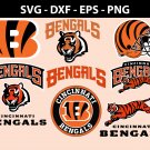 Cincinnati Bengals Football Bundle Logo SVG for Cutting with Cricut
