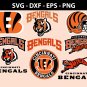 Cincinnati Bengals Football Bundle Logo SVG for Cutting with Cricut