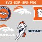 Denver Broncos Football Bundle Logo SVG for Cutting with Cricut