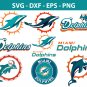 Miami Dolphins Football Bundle Logo SVG for Cutting with Cricut