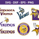 Minnesota Vikings Football Bundle Logo SVG for Cutting with Cricut