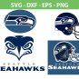 Seattle Seahawks Football Bundle Logo SVG for Cutting with Cricut