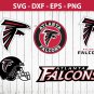 New Atlanta Falcons Football Bundle Logo SVG for Cutting with Cricut
