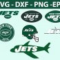 New York Jets Football Bundle Logo SVG for Cutting with Cricut