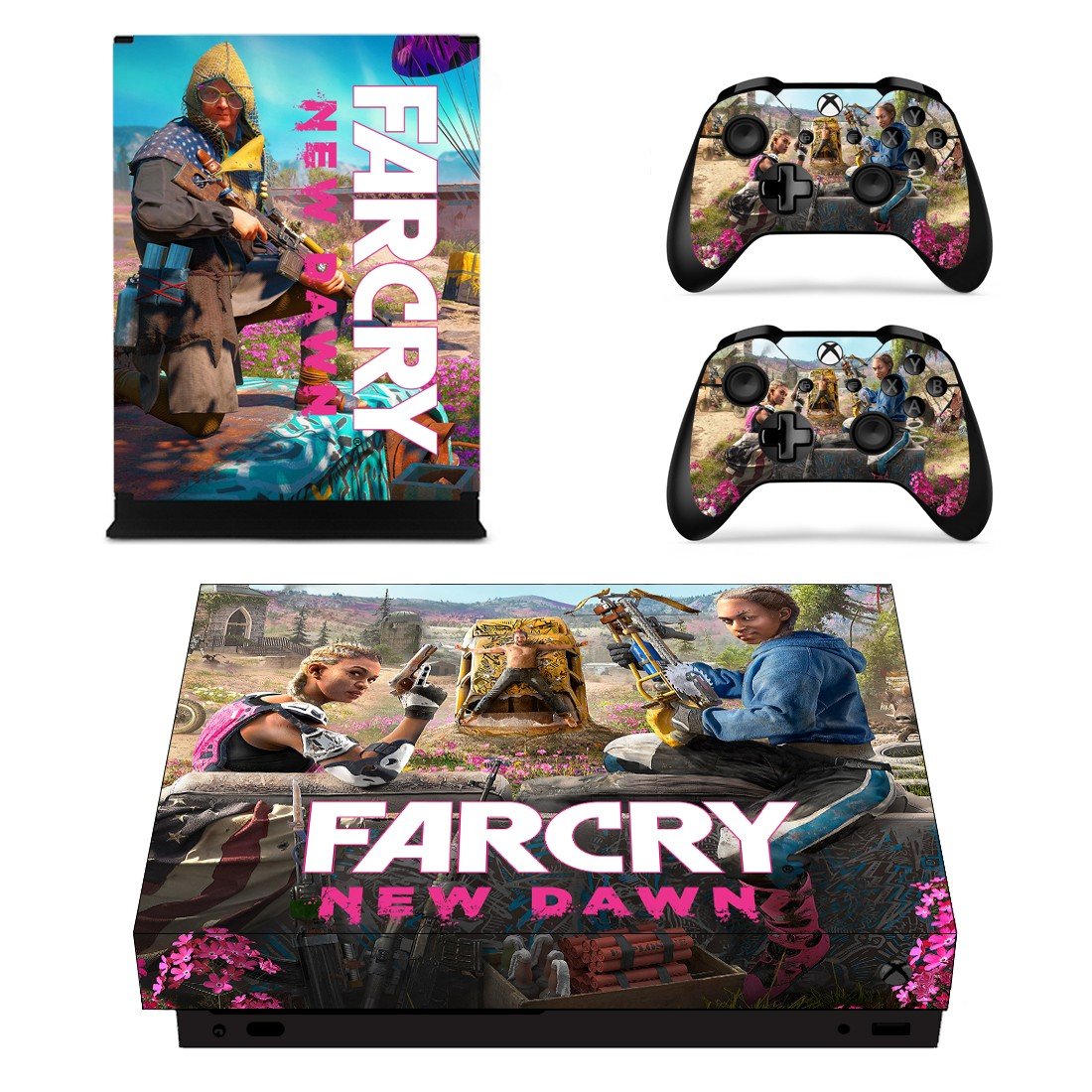Far Cry New Dawn decal skin for Xbox one X Console & Controllers