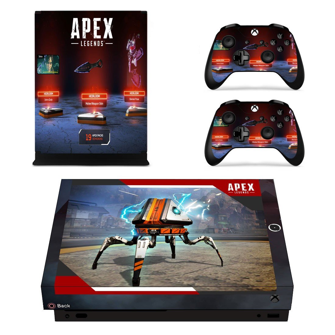 Apex Legends decal skin for Xbox one X Console & Controllers