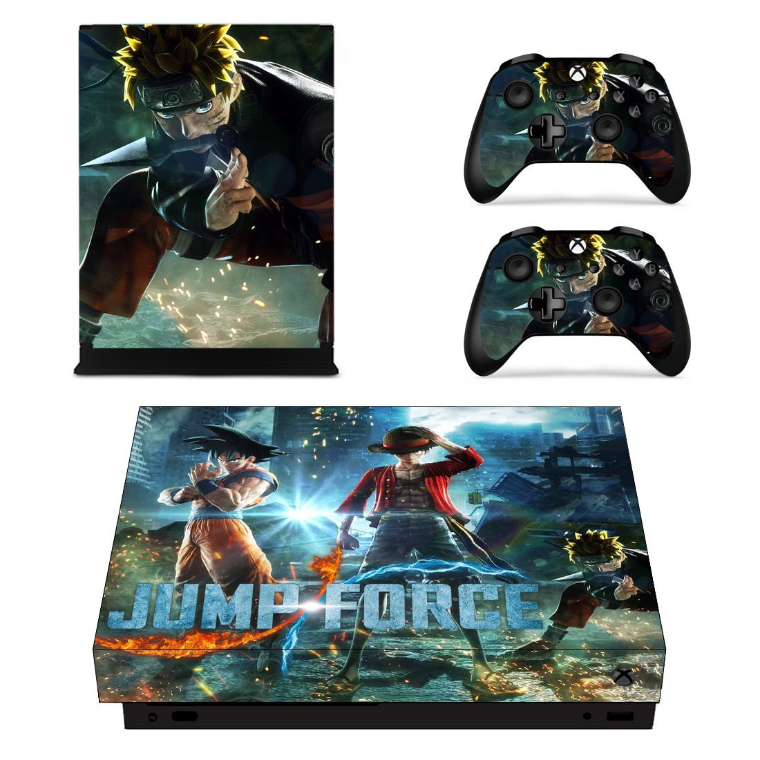 Jumps Force decal skin for Xbox one X Console & Controllers