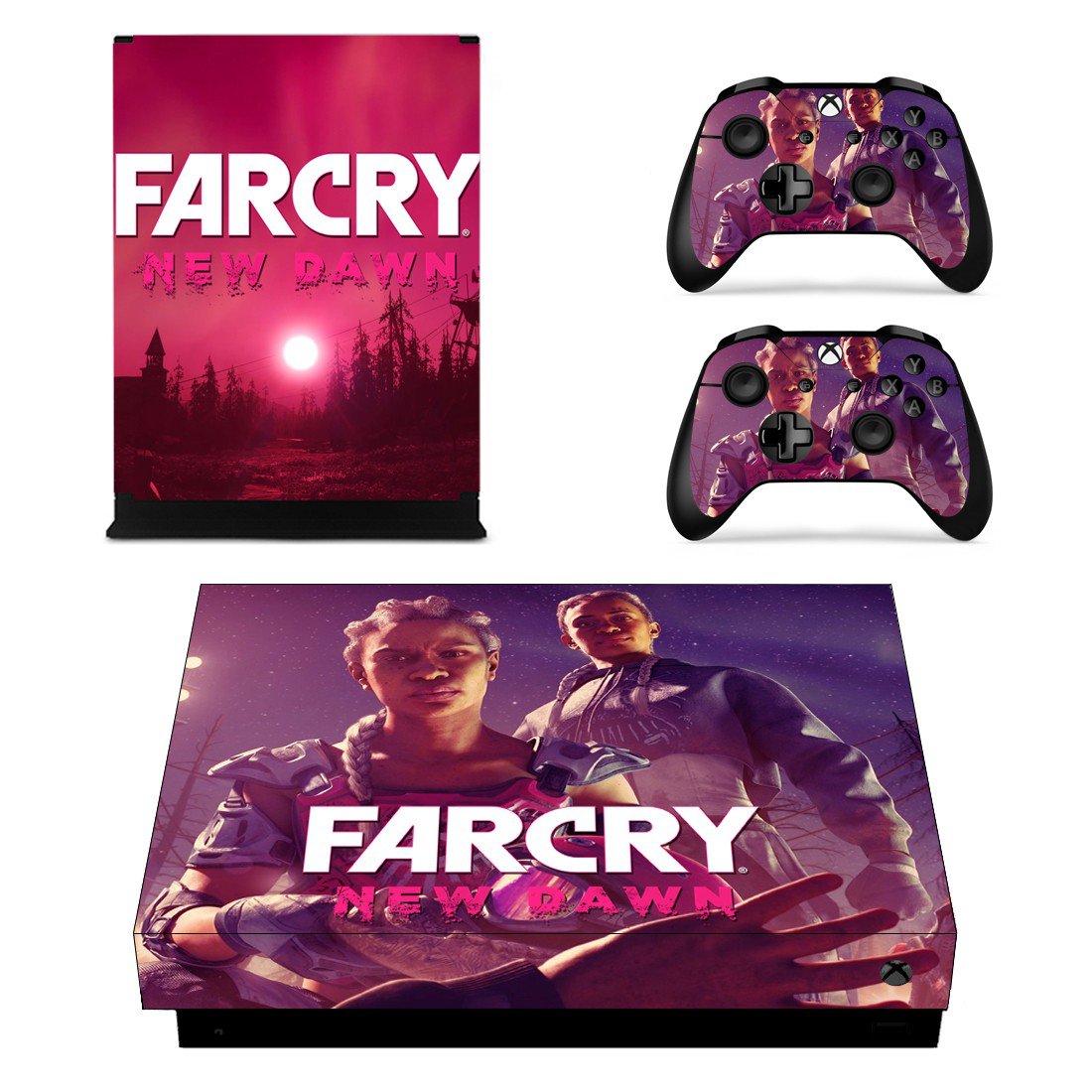 Far Cry New Dawn decal skin for Xbox one X Console & Controllers