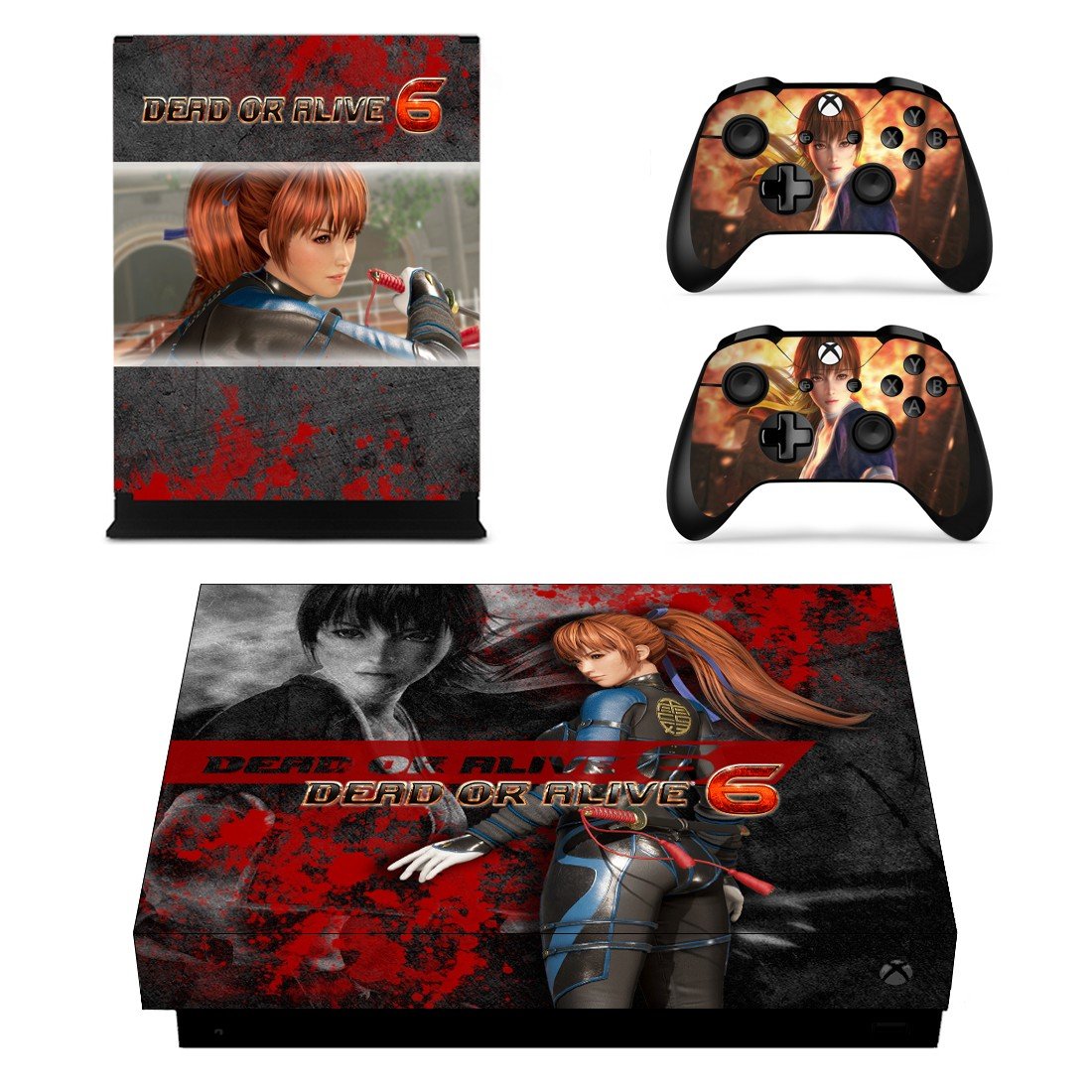 Dead or Alive 6 decal skin for Xbox one X Console & Controllers