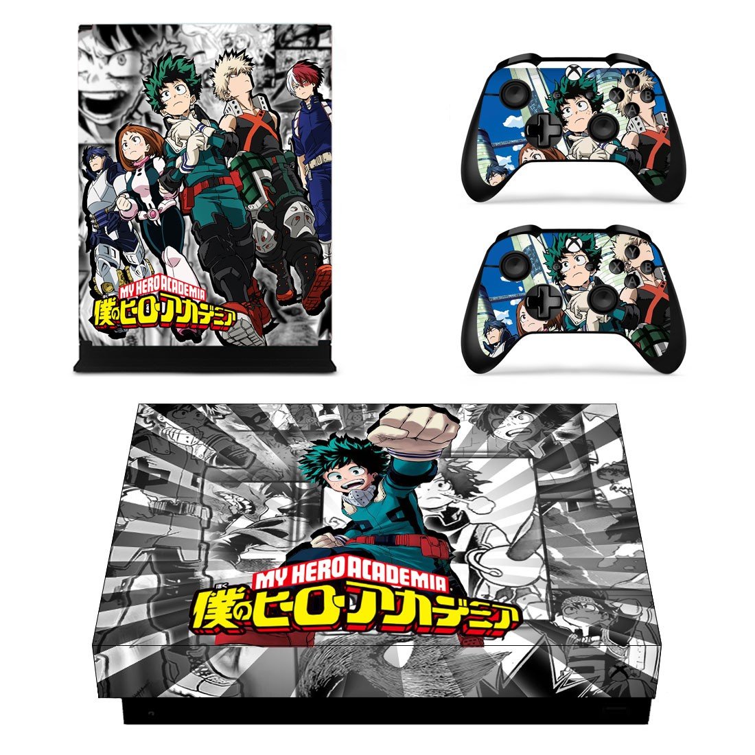 My Hero Academia decal skin for Xbox one X Console & Controllers