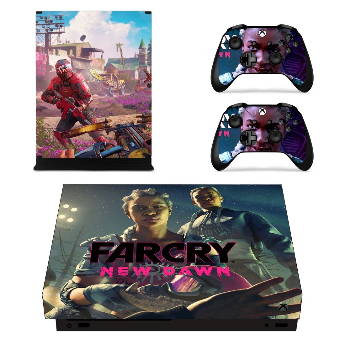 Far Cry New Dawn decal skin for Xbox one X Console & Controllers