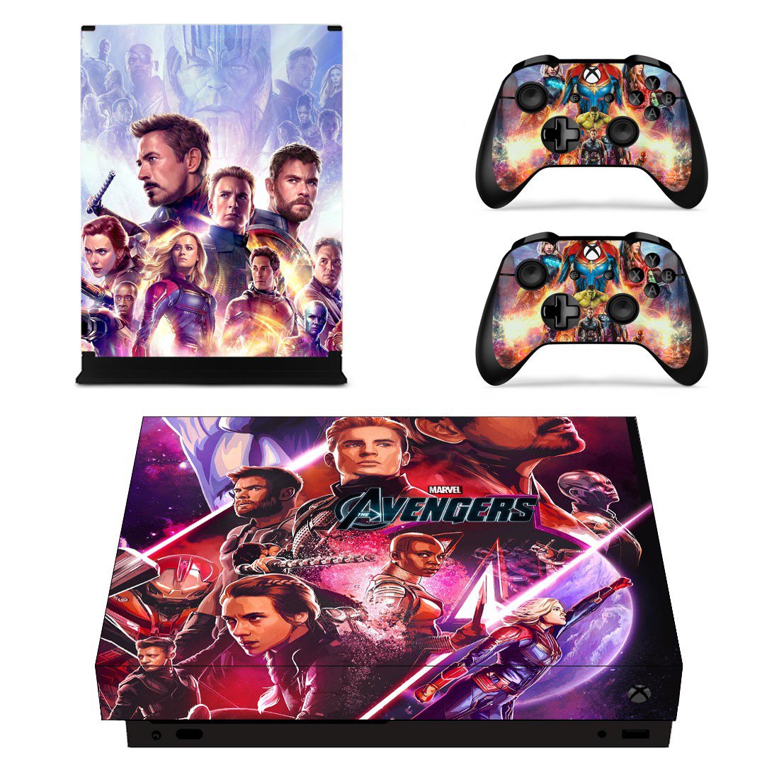 Avengers Endgame decal skin for Xbox one X Console & Controllers