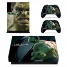 The Hulk decal skin for Xbox one X Console & Controllers