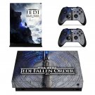 Stars Wars Jedi fallen  order decal skin for Xbox one X Console & Controllers