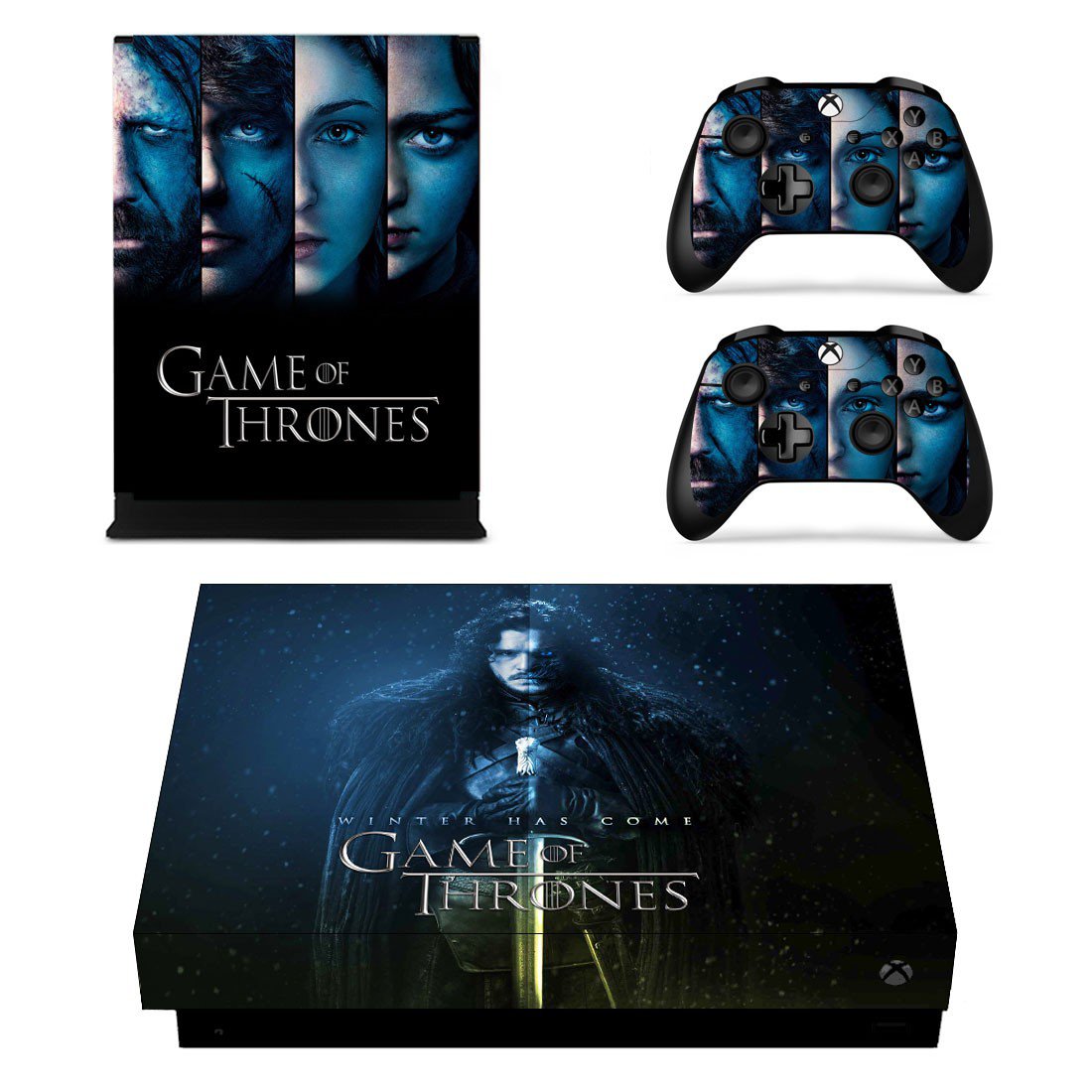 Game of Thrones decal skin for Xbox one X Console & Controllers