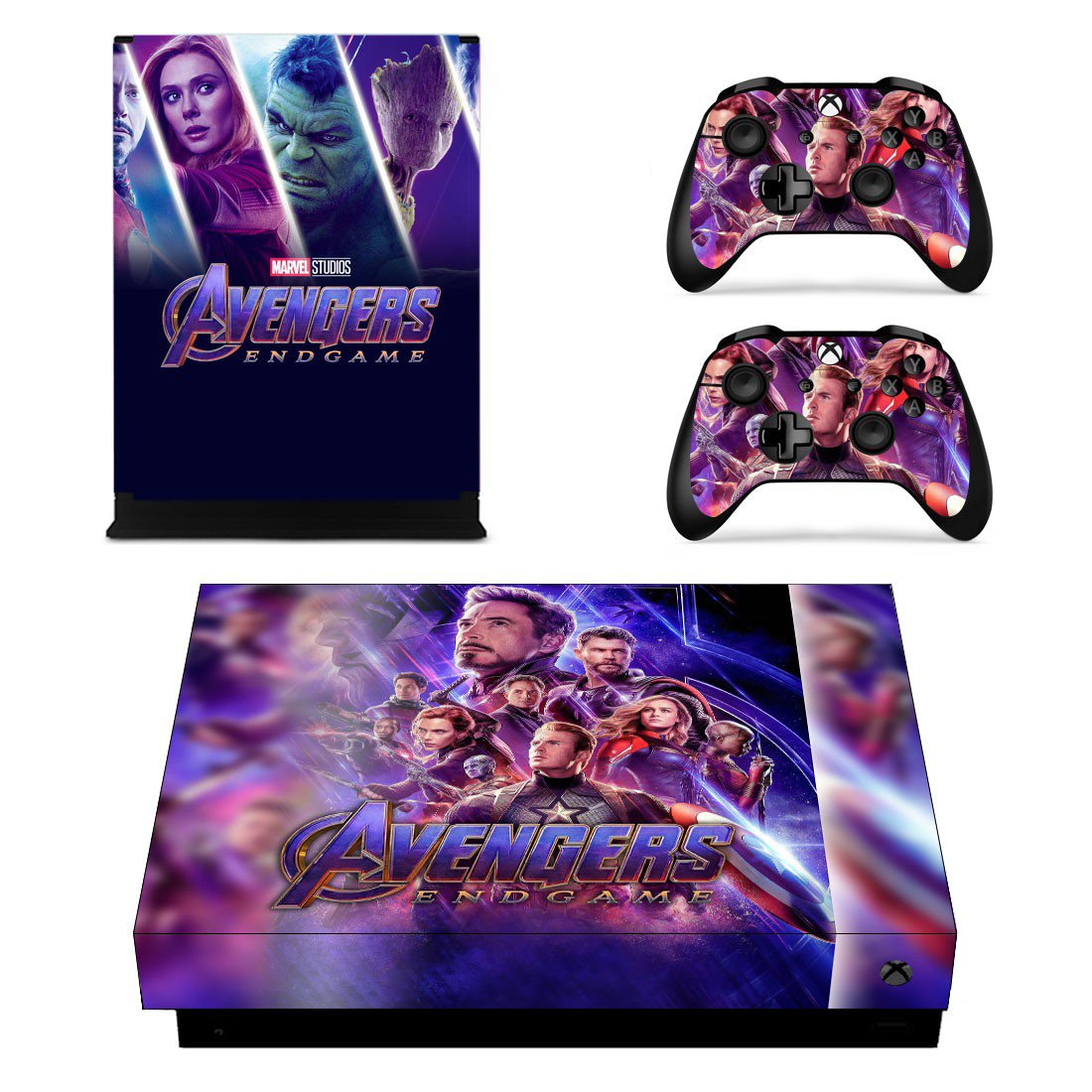 Avengers Endgame decal skin for Xbox one X Console & Controllers