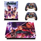 Avengers Endgame decal skin for Xbox one X Console & Controllers
