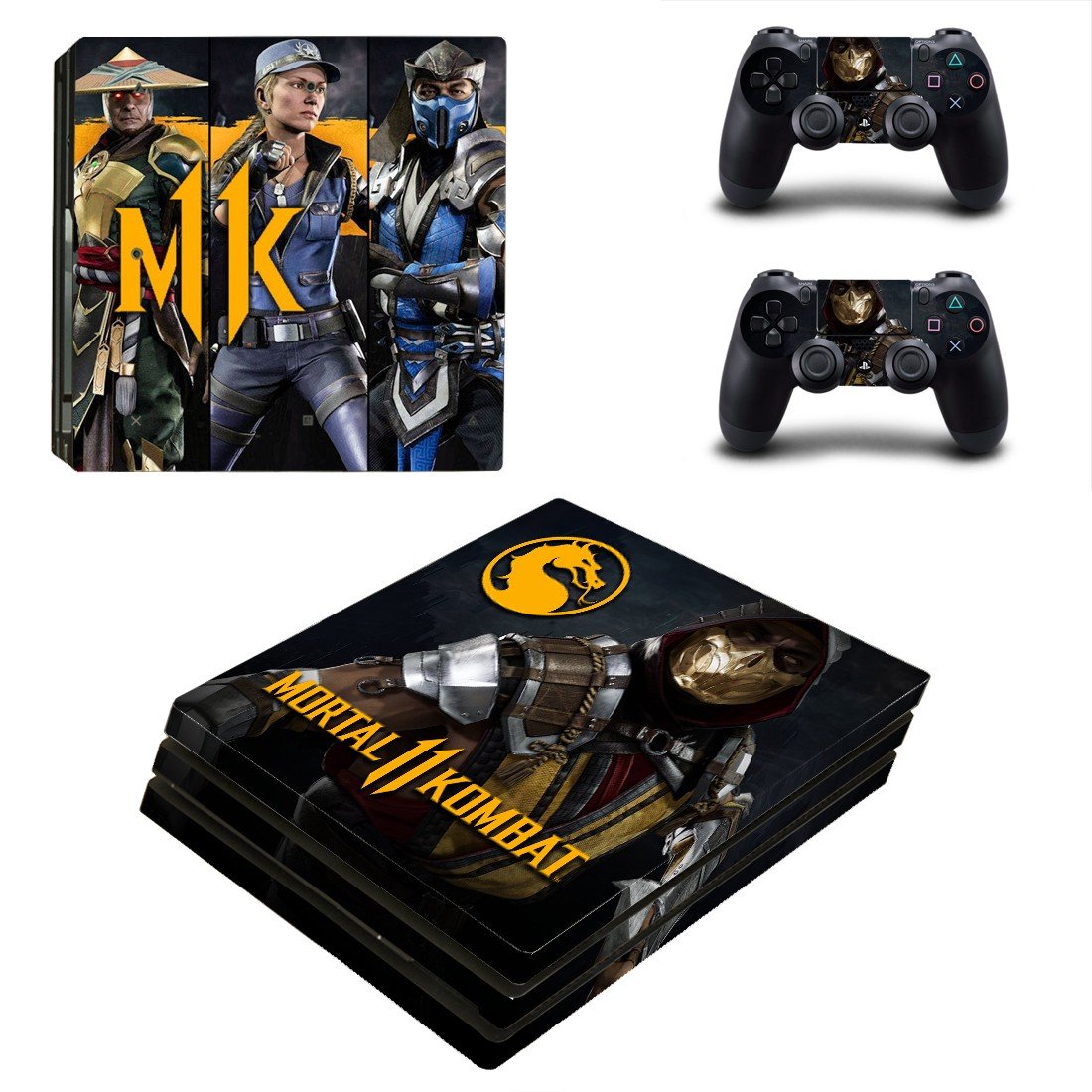 Mortal Kombat 11 decal skin for PS4 Pro Console & Controllers