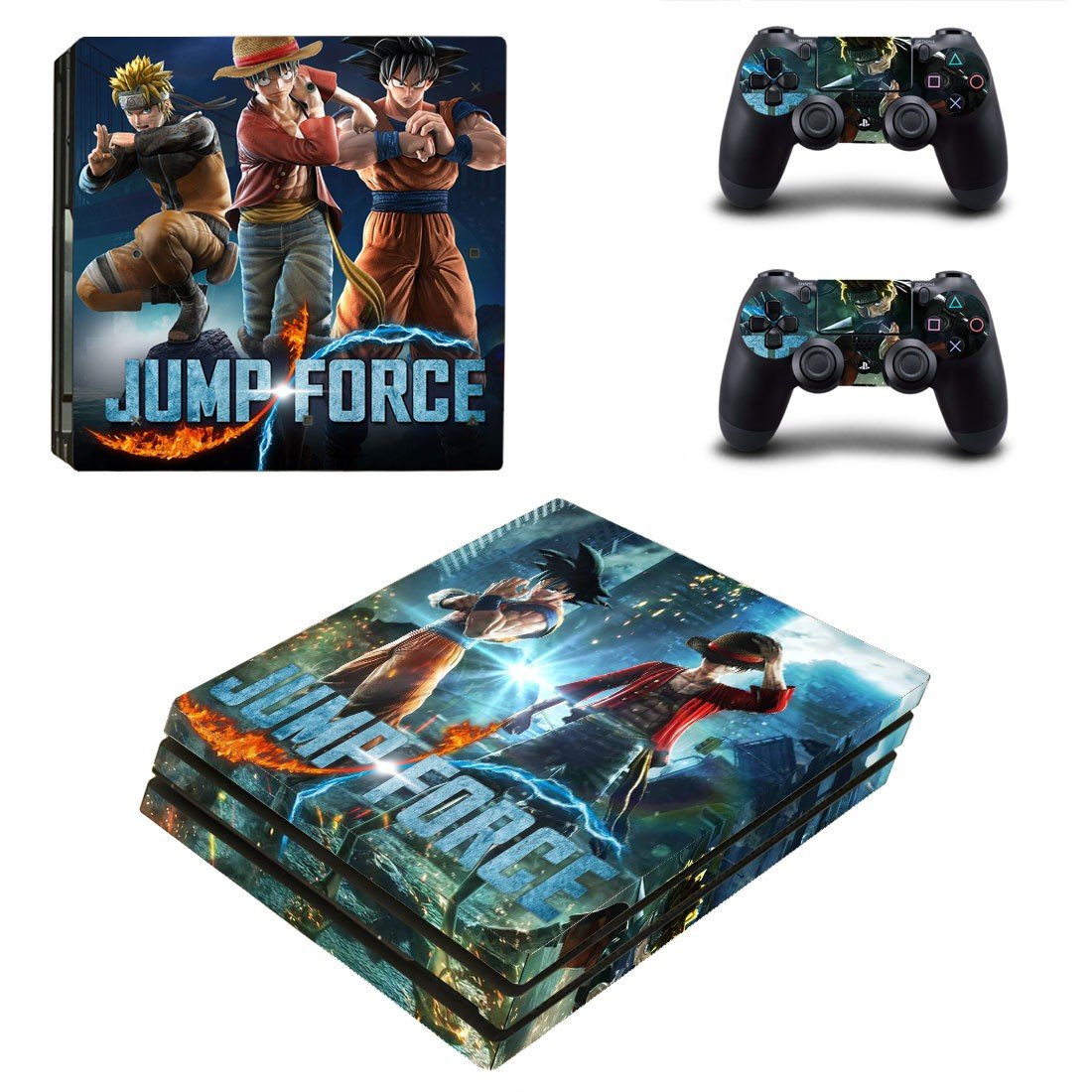 Jump Force decal skin for PS4 Pro Console & Controllers