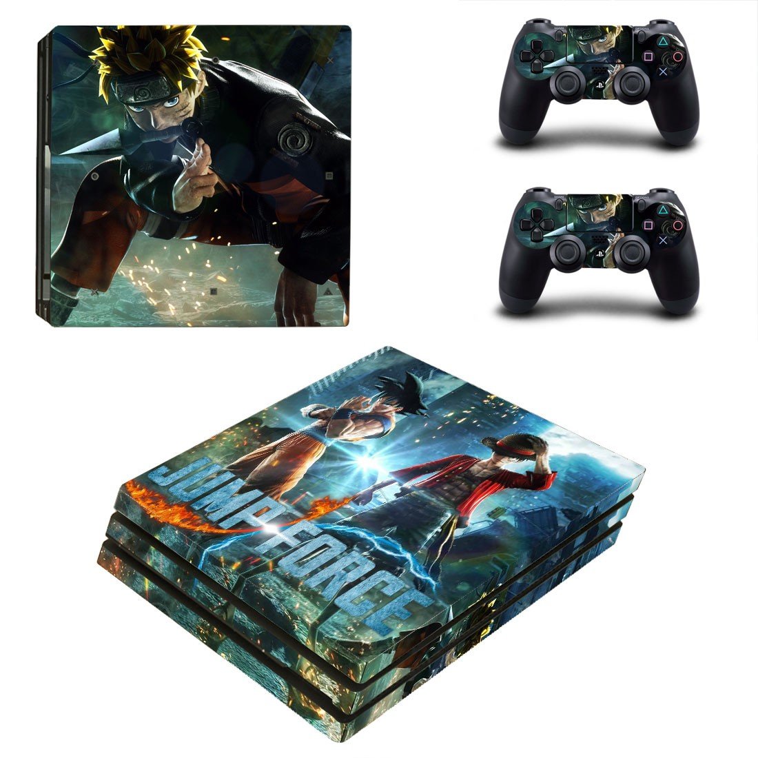 Jump Force decal skin for PS4 Pro Console & Controllers