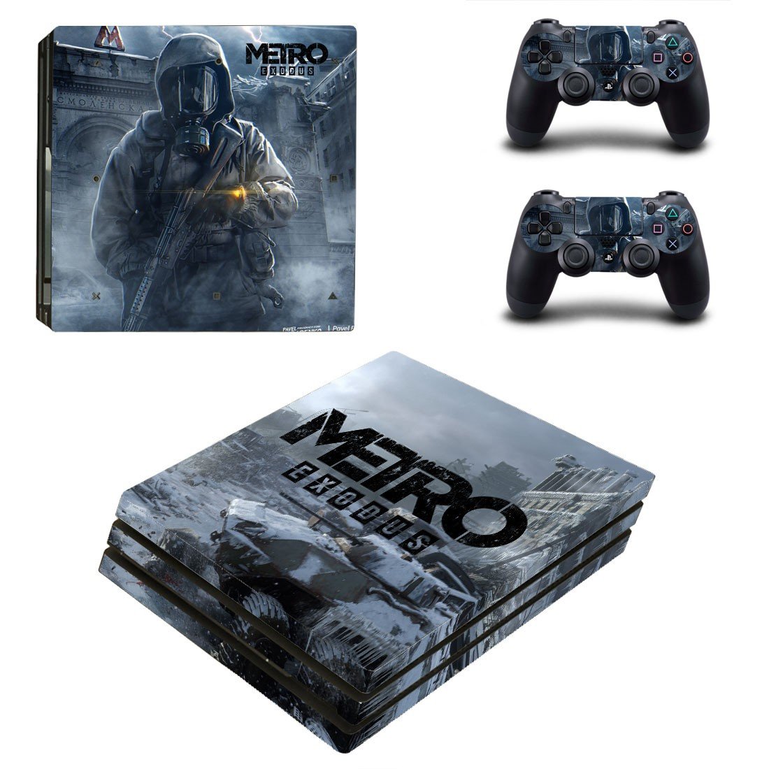 Metro Exodus decal skin for PS4 Pro Console & Controllers