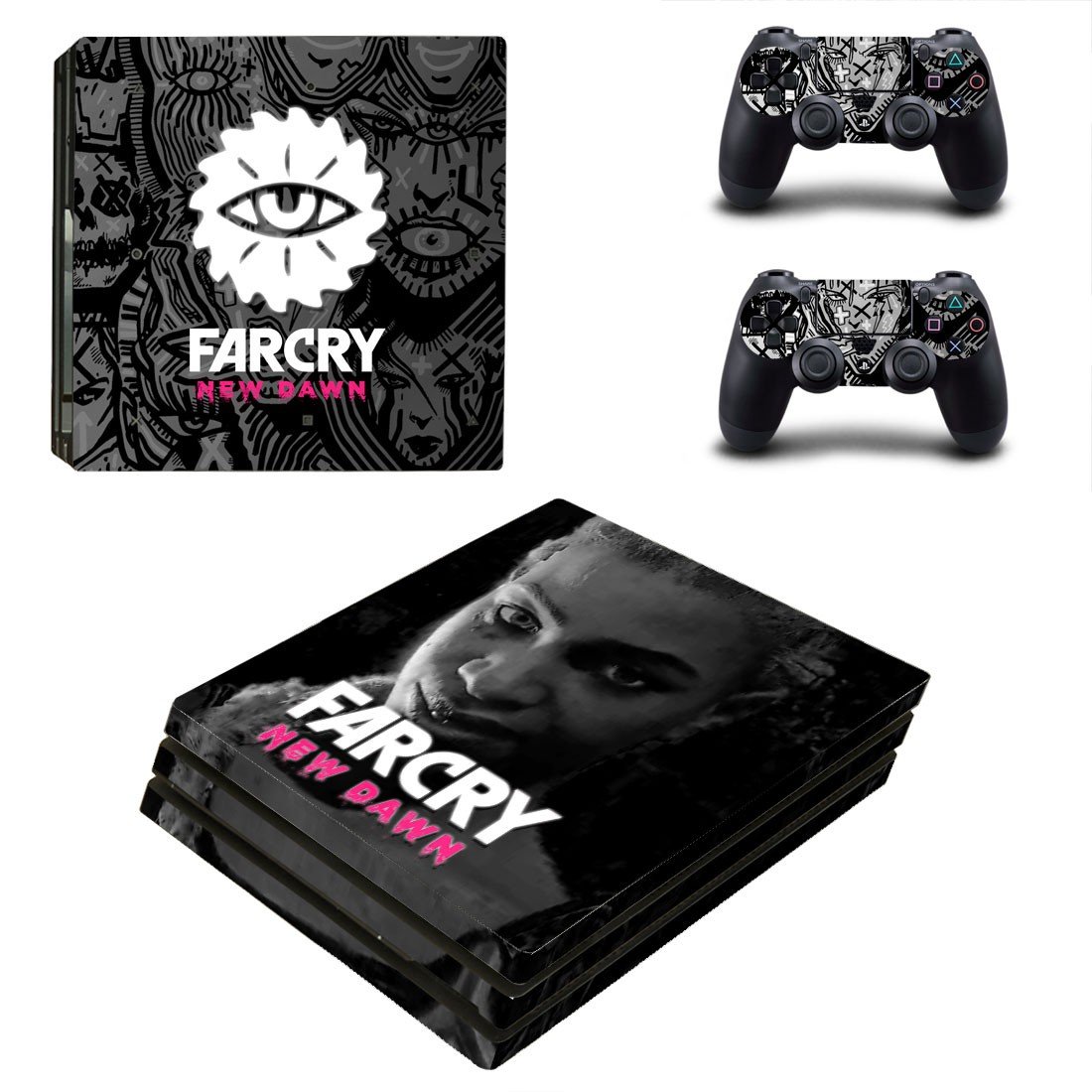 Far Cry New Dawn decal skin for PS4 Pro Console & Controllers