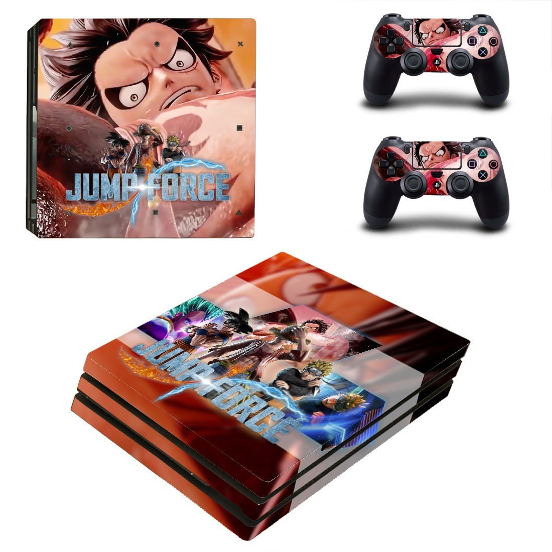 Jump Force decal skin for PS4 Pro Console & Controllers