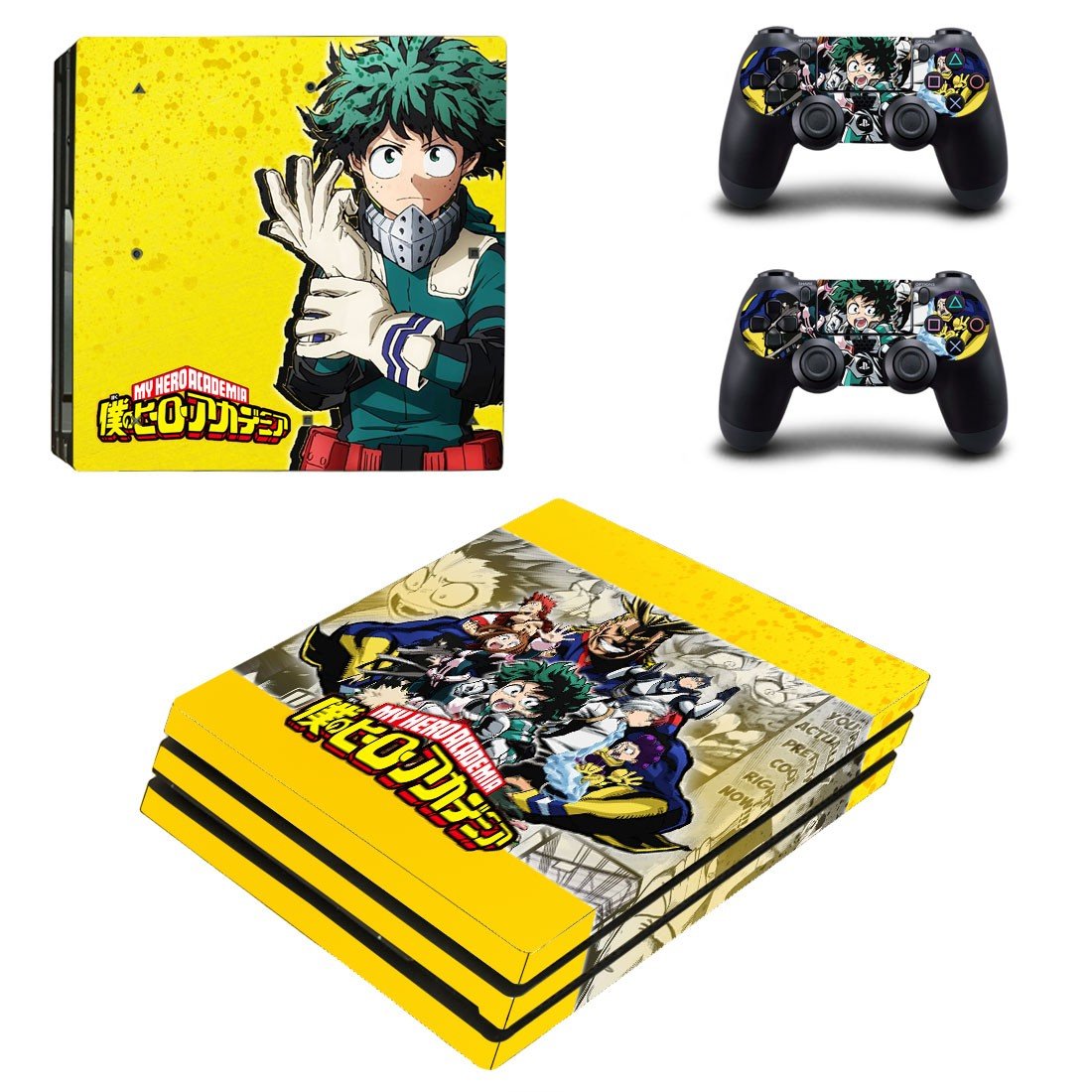 My Hero Academia decal skin for PS4 Pro Console & Controllers