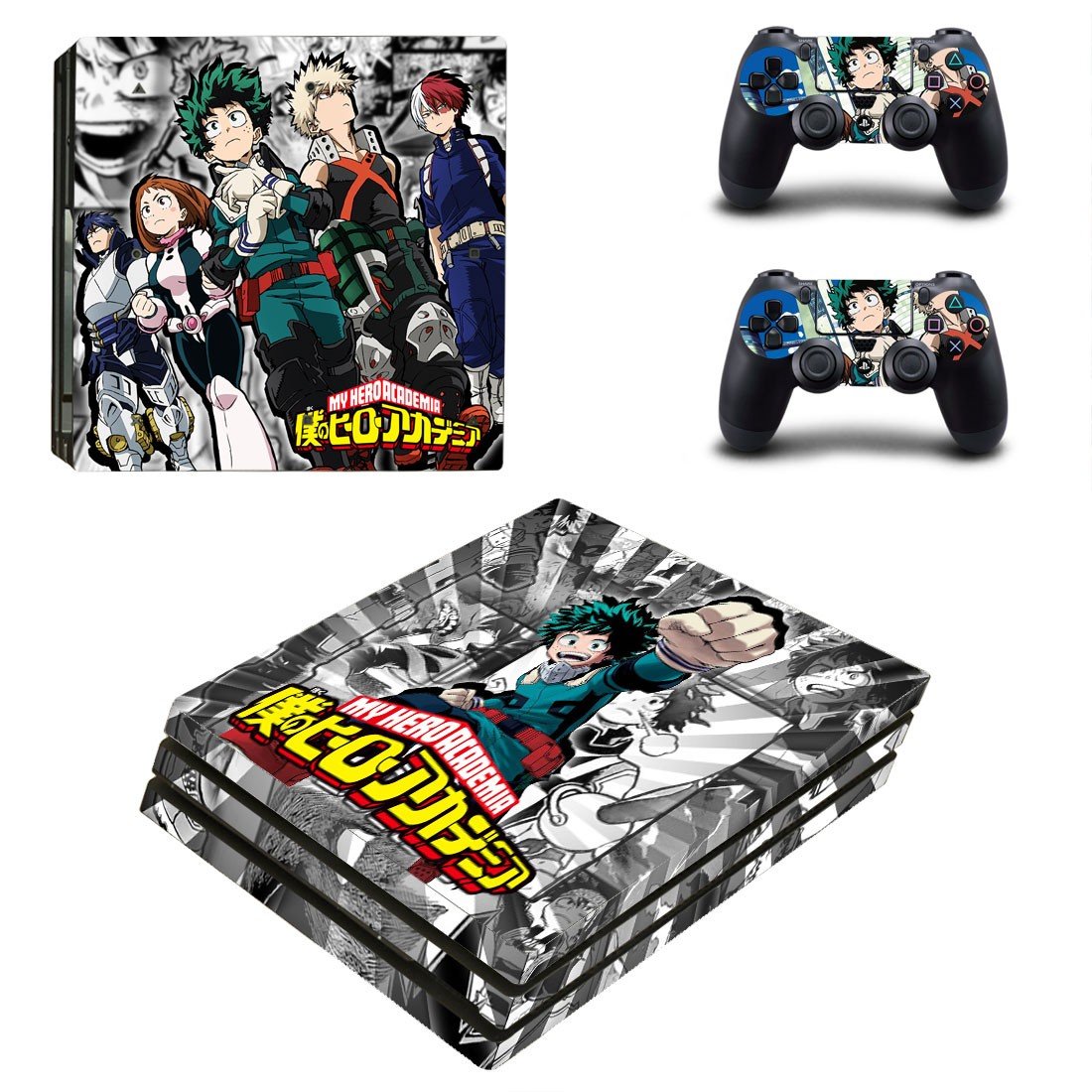 My Hero Academia decal skin for PS4 Pro Console & Controllers