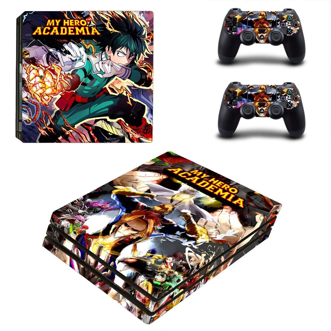 My Hero Academia decal skin for PS4 Pro Console & Controllers