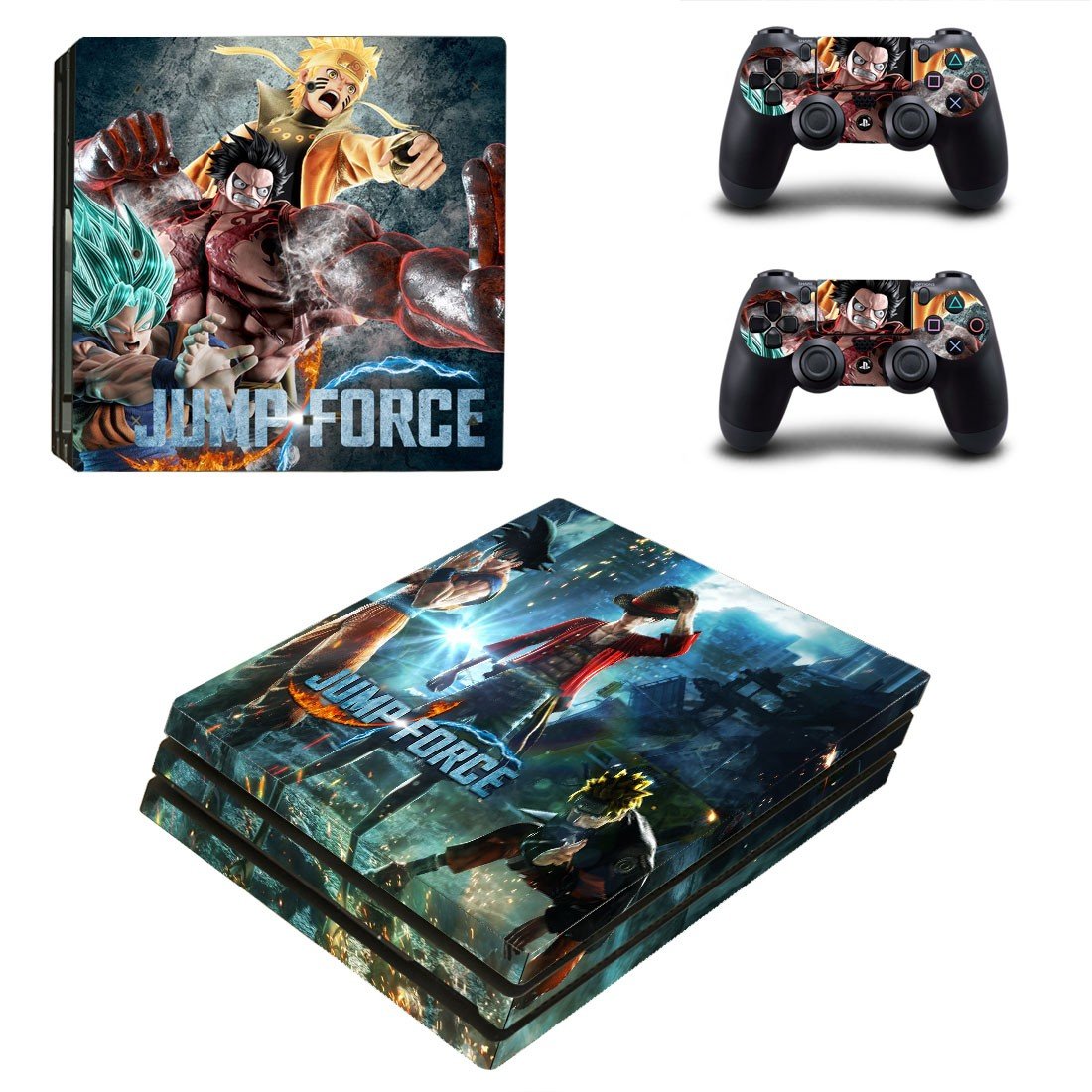 Jump Force decal skin for PS4 Pro Console & Controllers