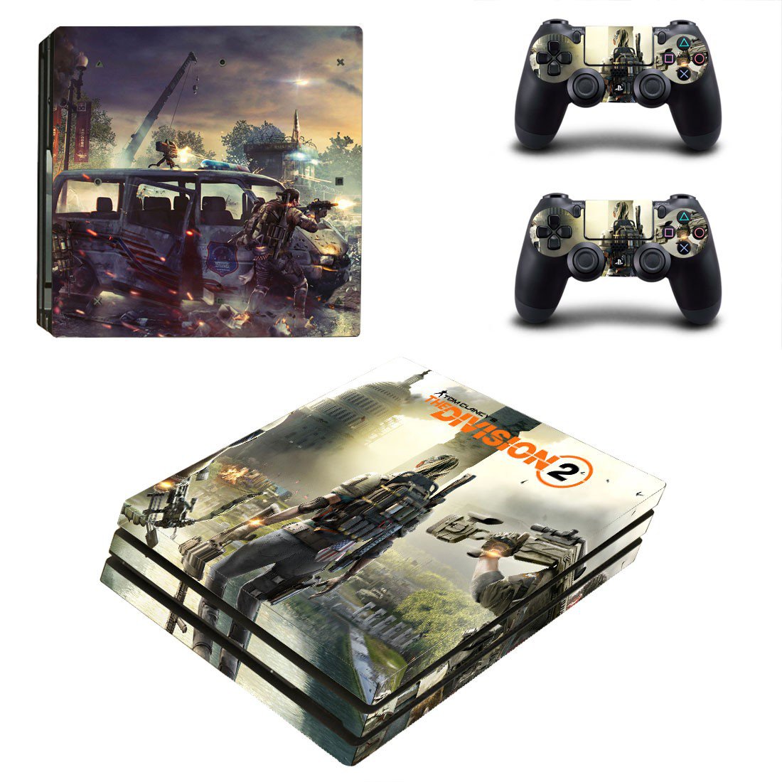 The Division 2 decal skin for PS4 Pro Console & Controllers