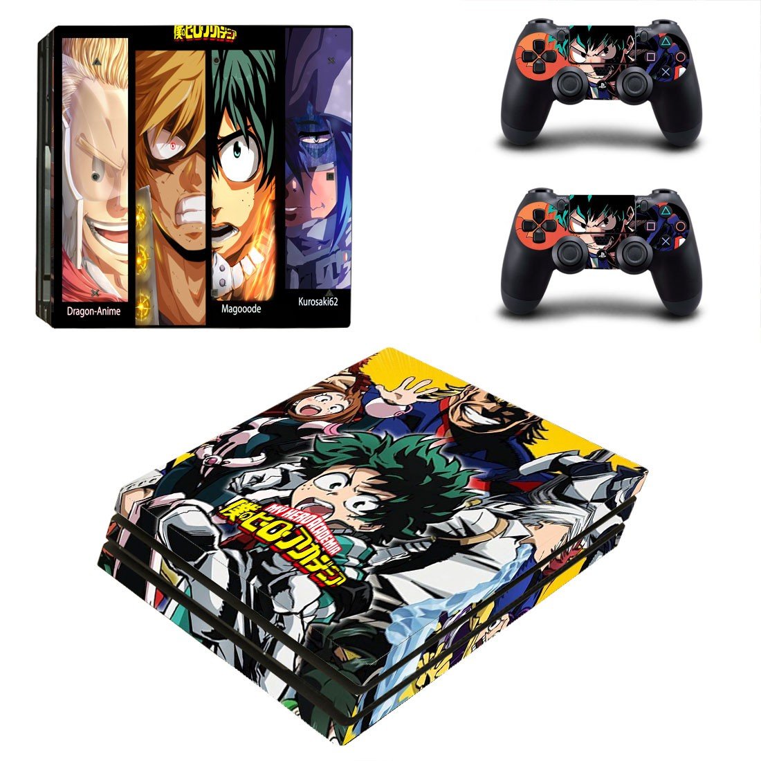 My Hero Academia decal skin for PS4 Pro Console & Controllers