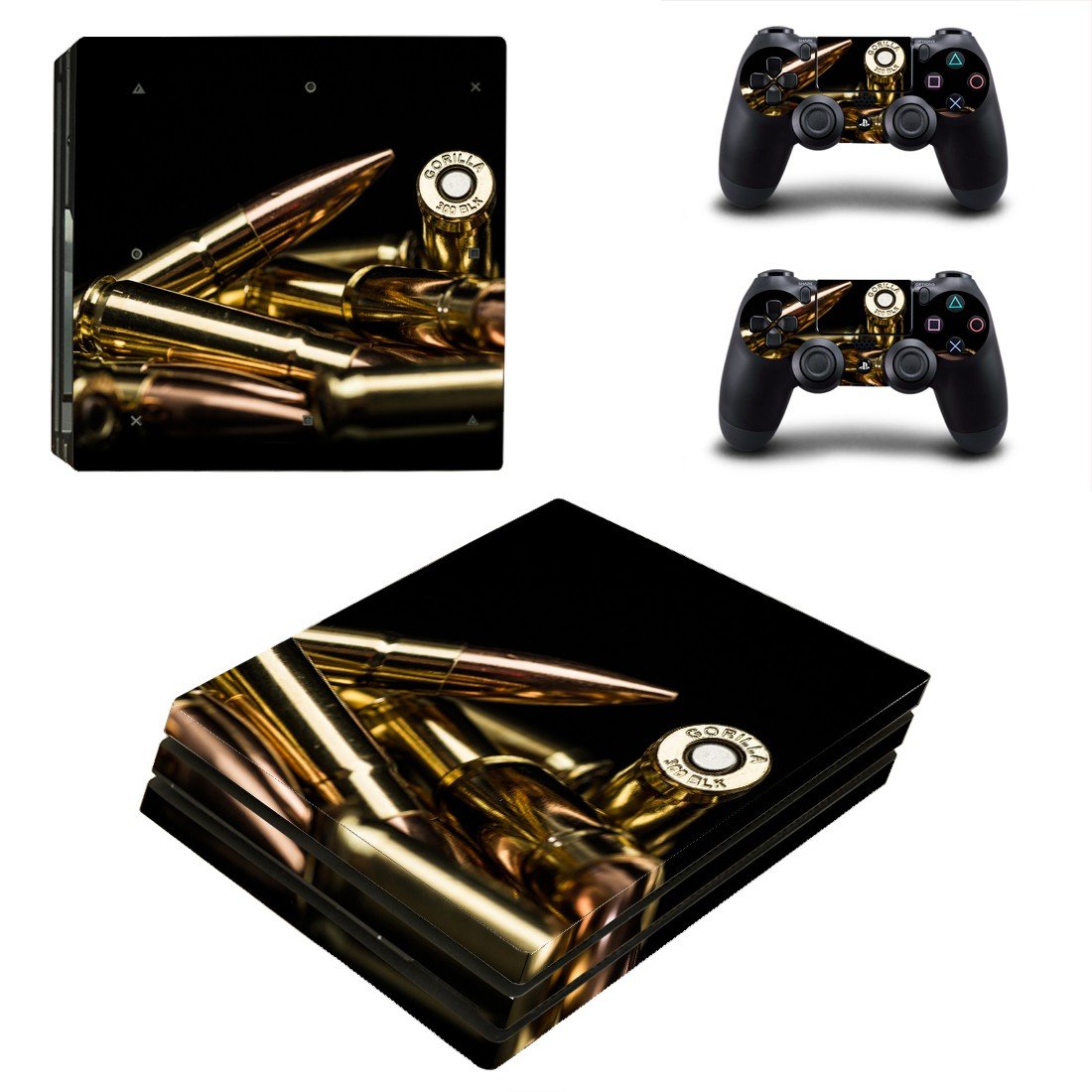 Bullets decal skin for PS4 Pro Console & Controllers