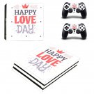 Happy Love Day decal skin for PS4 Pro Console & Controllers