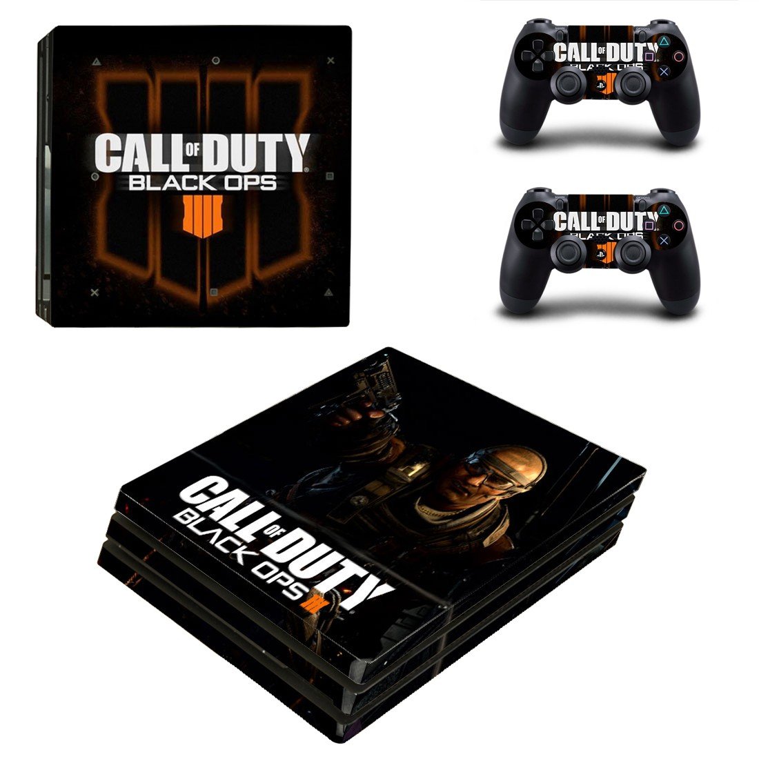 Call of Duty black ops 4 decal skin for PS4 Pro Console & Controllers