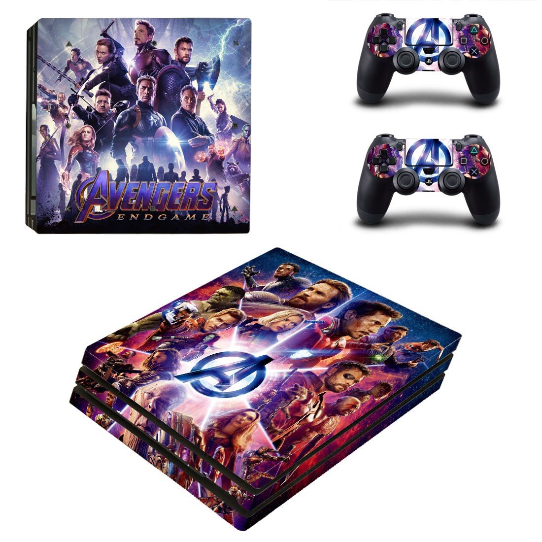 Avengers Endgame decal skin for PS4 Pro Console & Controllers